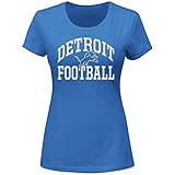 NFL Detroit Lions Short SleevedスクープネックTシャツ、4 x、ライオンブルー