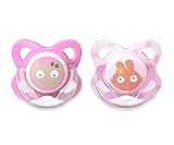 Tommee Tippee Funky Face Latex Soothers 6 - 12m by Basics