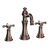 Moen TS42114ORB Weymouth Two-Handle High Arc Bathroom Faucet, Oil Rubbed Bronze [並行輸入品]