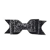 Merssavo キラキラ女性女の子ヘアピン蝶結びバレッタクリスタルヘアクリップボウアクセサリー1x
