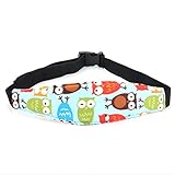 RUIMIO ベビー チャイルドシート ヘッドバンド ヘッド サポート 頭 首 支える バンド 調節可能（ブルーフクロウ)