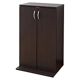 山善(YAMAZEN) DVD コミック CD 収納ラック(幅60) ダークブラウン FCDCR-1160(DBR)