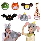 イノシシ かぶりもの 被り物 ブタ 猪 帽子 キャップ コスプレアニマル かぶり物 着ぐるみ 可愛い 面白い 動物 仮装 コスチューム小物 ハロウィン 学園祭 写真撮影 イベント パーティー おもしろグッズ フリーサイズ (キリン)