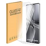 Vivo V40対応 強化ガラススクリーンプロテクター 硬度9H ウルトラクリア 傷防止 貼り付け簡単 ケースフレンドリー タッチセンサー 4枚パック