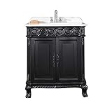 Ove Decors Trent 30シングルボウル浴室洗面化粧台、30インチ