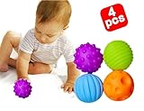 4pcs赤ちゃんDevelopmental Sensory Texturedボール教育触覚タッチFeelゲームおもちゃ