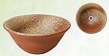 信楽焼　火色砂付手洗鉢（器具付）570-01