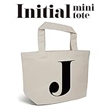 イニシャル J トートバッグ （小） (ナチュラル)