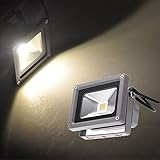 ILS - 10W Warm White LED Flood Light lamp Garden Black DC 12V
