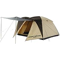 山善 キャンパーズコレクション プロモキャノピーテント5 (4-5人用)(室内270&times;270&times;160cm) 【クラシックベージュ/ネオベージュ】 CPR-5UV