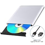 ブルーレイドライブ 外付 USB3.0 bdドライブ Blu-Ray CD/DVD読み込み CD/DVD書き込み可能 BD再生Windows/Mac OS対応 Type-Cアダプター付き