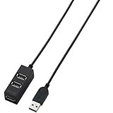 【2009年モデル】エレコム USBハブ 2.0対応 3ポート バスパワー 0.3m ブラック U2H-TZ303BBK