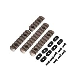 TERA MOEハンドガード エアガン対応 ポリマーレイルレプリカ 20ｍｍ（L2/L3/L4/L5タイプ4種セット）TAN