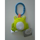 Carter's Unisex Baby Frog Ziggle Plush Clip Pull Toy [並行輸入品]