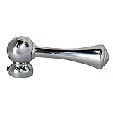 LASCO HL-10 Lever Handle with 16 Point Broach and Hot/Cold Buttons, Chrome Plated [並行輸入品]