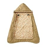 MIKIHOUSE FIRST(ミキハウスファースト)ナイロンタフタ×フリース素材の４ＷＡＹキャリーケープ(リバーシブル)『エルゴ・ベビーキャリアやベビーカーなどに最適 』 －－－,ベージュ（09）