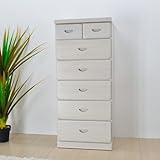【ホワイトカントリー】 日本製 幅60cm 6段 チェスト ローラ LORA　ホワイト ハイチェスト タンス インテリア 完成品 AYU-3-190