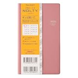 能率 NOLTY 手帳 2026年 マンスリー スリム ローズ 2623 (2025年 11月始まり)