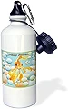 3dRose wb_48482_1"Happy Nowruz-nowruz イラン新年 ペルシャ新年 3月21日 金魚 魚魚 スポーツウォーターボトル 21オンス ホワイト