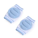 Zicac　ベビー　赤ちゃん用ひざあて　キッズ用ニーパッド　膝を守る　新生児から１歳まで利用可能　サポーター　ベビーのハイハイ練習 (ブルー)