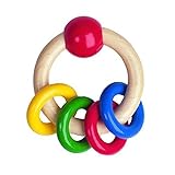 Heimess Wooden Ring Rattle/Grasping Baby Toy by BabyCenter [並行輸入品]