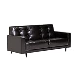 arne ローソファー 3人掛け 肘付き 合皮レザー ソファ Bacchus 3P ダークブラウン