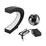 C形状LED世界地図装飾磁気浮上浮動Globeライトfor Kidsホームオフィスデスク装飾mulUo