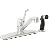 Aqualifeクラシックシングルレバーキッチン蛇口with Sideスプレー – クローム仕上げ