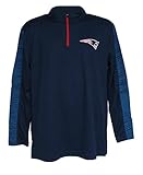 新しいEngland PatriotsメンズSmall 1 / 4 Zipプルオーバーシャツ – チームカラー