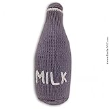 おもちゃ Estella Baby Rattle Toy in Shape of a Milk Bottle Hand-Knit Soft Infant Toy Purple [並行輸入品]