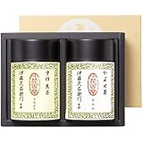 伊藤久右衛門 宇治茶 ギフト 一番茶 煎茶・かぶせ茶 缶入り 緑茶 詰め合わせ セット 化粧箱入り C-31