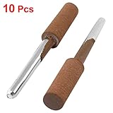 uxcell 軸付砥石 木材石金属セラミック 砥石 研磨ツール　グラインダーヘッド 10 個　研磨ヘッド