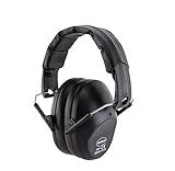 Titus Low Profile 34 NRR Earmuffs - Highest NRR Available For Slim Design (Standard, Black) by TITUS
