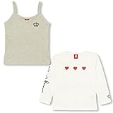 ベビードール セットキャミロンT 子供服 80cm グレー