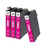 【ASSIST-BOX】エプソン(EPSON)用 IC69 ICM69互換インクカートリッジ 砂時計 インク マゼンタ 4本 対応機種:PX-045A PX-046A PX-047A PX-105 PX-405A PX-435A PX-436A PX-437A PX-505F など 互換インク 大容量 個別包装 残量表示 増量