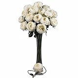 。大きな白いバラの茎で自然に近い2127-WH 31から12のセット