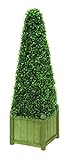 Benzara Unique Polyester Pyramid Boxwood with Fade Resistant, 34-Inch [並行輸入品]