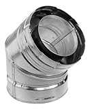 シンプソンDuraventエルボDirect Vent 4 " ID X 6 – 5 / 8 " OD亜鉛メッキ45度。