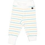 Polarn O PyretビーチストライプEcoロールウエストパンツ(新生児) カラー: ブルー