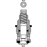 ProPlus gidds-153005蛇口Stemホットfor Crane 12点、鉛フリー