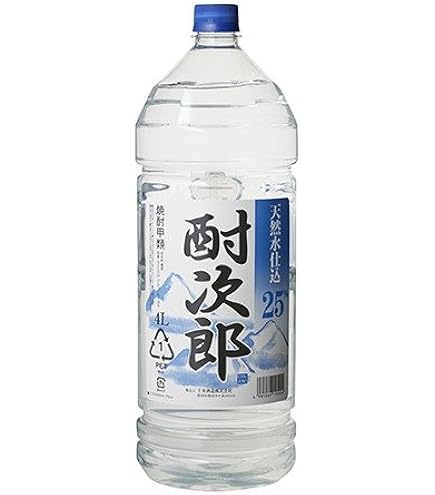 Amazon.co.jp: 甲類焼酎 一風 25度 4000ml 4L ペット 3本 焼酎 美峰