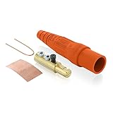 Leviton 16-seriesテーパ鼻 – オス – 取り外し可能 – cam-typeコネクタープラグ連絡とInsulator –  オレンジ 16D22-UO 1