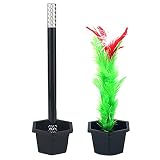 shttown 手品 マジック ステッキ 飛び出す花 スティック 棒 初心者 簡単 ネタ グッズ 植木鉢 付き