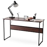 LOWYA （ロウヤ） オフィスデスク デスク シンプル スチール脚 幅120 奥行き45 机 新生活 おしゃれ ウォルナット