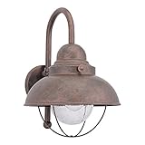 Weathered Copper Finish, 15.75"Height(40cm),Sea Gull Lighting 8871-44 Sebring One-Light Outdoor Wall