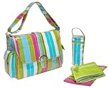 kalencom Laminated Buckle Bag Paradise stripe aqua  マザーズバッグ ポリエステルラミネートコート kc0001-26