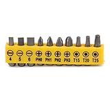 Homyl DC　電動　ドライバーのため　トルクス　フラットヘッド　クロス　ビット　10個入りセット　電子電気　修理ツール