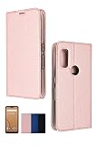 シズカウィル arrows We ケース カバー 手帳型 F-51B FCG01 スリム ケース ローズピンク 1個入り