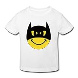 星 ２～６歳子供 男女兼用 半袖 ティー Tシャツ 可愛い 表情 髭 面白い White 5-6 Toddler