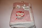 Super Soft Baby Blanket with Owl Aplique 30x30 by Baby Gear